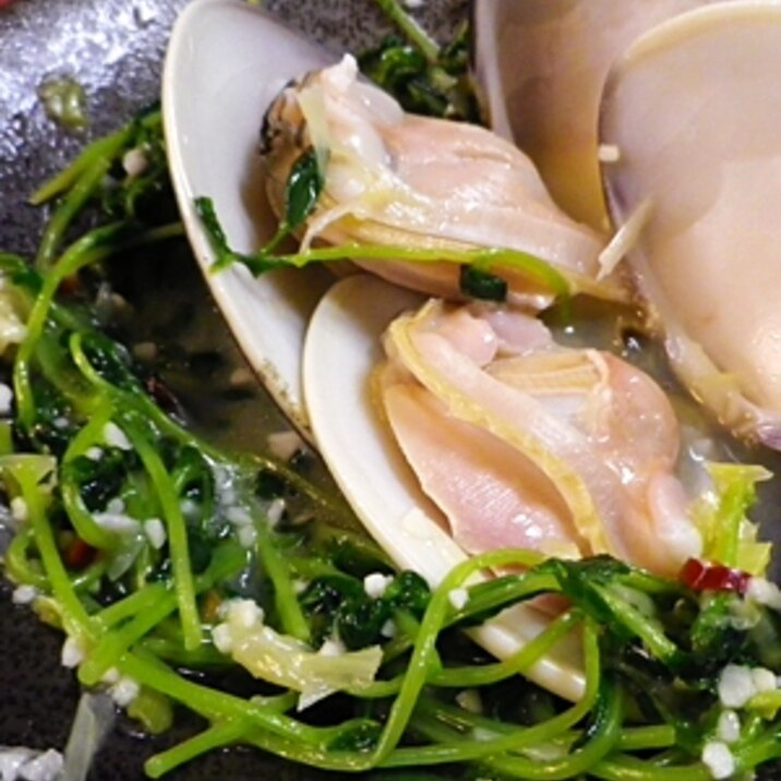 豆苗はまぐりのニンニク炒め レシピ 作り方 By Bapaksan 楽天レシピ 豆苗はまぐりのニンニク炒め レシピ 作り方 By Bapaksan 楽天レシピ